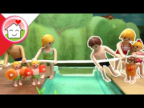 Playmobil po polsku Basenowe zawody – która rodzina wygra? - Rodzina Hauserow