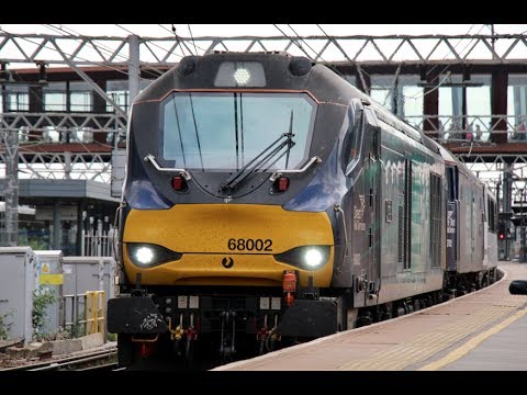 (HD) DRS 68002 + 57002 + AGA 90014 (0Z90 Crewe T.M.D. - Norwich C.Pt. T.&R.S.M.D.) @ SRA 17/06/2017