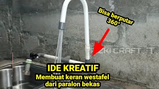 Download lagu Ide membuat keran westafel bisa berputar dari pipa PVC/ paralon bekas. mp3