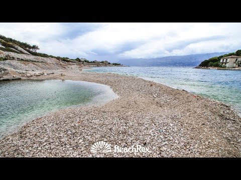 beach Tičja luka, Povlja, island Brač, Croatia