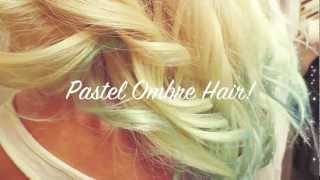 DIY Pastel Blue Ombre Hair Tutorial :)