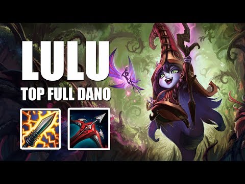 Lulu Full AD no TOP - League of Legends - Game Play