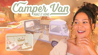 cozy CAMPER VAN game!🚐 unpacking meets sims!!