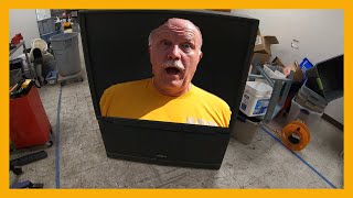 EWASTE SCRAPPING - How to Scrap a CRT Projection TV