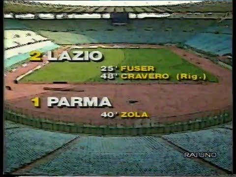 1993-94 (3a - 08-09-1993) Lazio-Parma 2-1 [Fuser,Zola,Cravero(R)] Servizio 90°Minuto Rai1