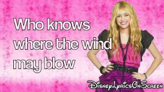 Hannah Montana - Ordinary Girl (Lyrics On Screen) HD