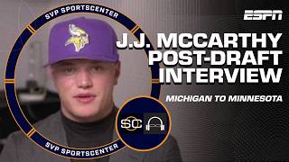 J.J. McCarthy on journey from Michigan to Minnesota 🗣️ 'GIVE ME THE PLAYBOOK!' | SC with SVP