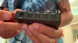 How to use a SPDIF TosLink 4 to 1 Audio optical splitter