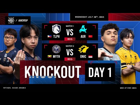 🔴 LIVE | KNOCKOUT STAGE DAY 1 | MLBB MSC at EWC 2025 | (ENG)
