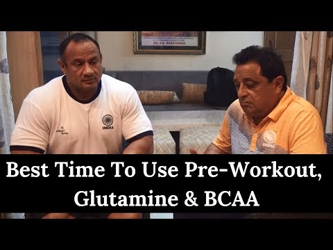 Best Time To Use Pre-Workout, Glutamine & BCAA