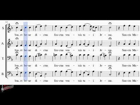 Choir/chór - J. Arcadelt - Ave Maria - Soprano + score