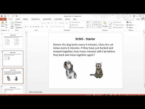 Maths ROTW 93 - Loads of Starters