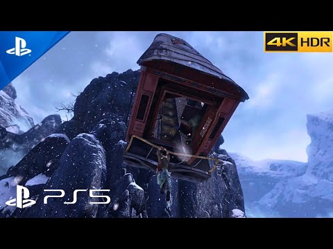 Uncharted 2: Among Thieves Remastered - Train Scene (PS5) 4K HDR Gameplay