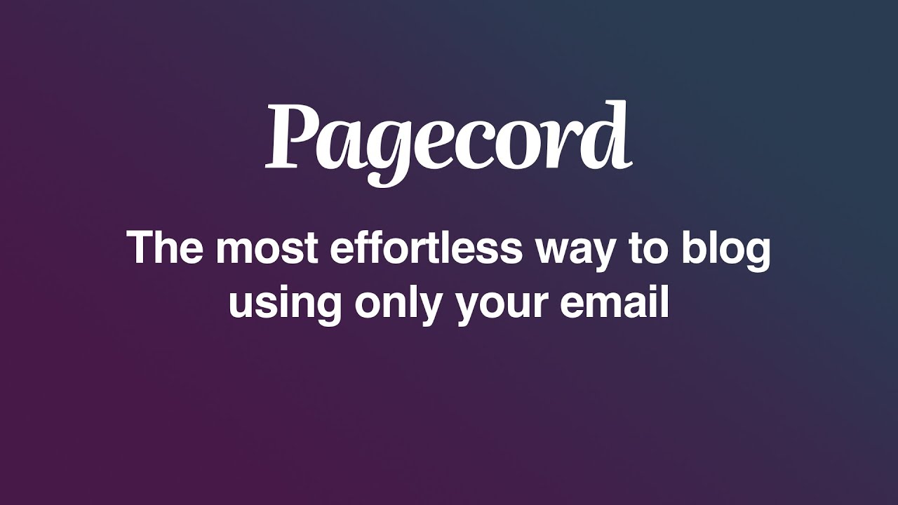 Pagecord video preview