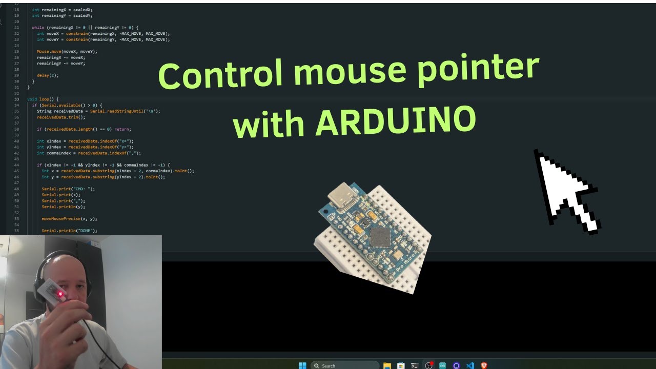How to Control Mouse with Python and Arduino for Game Automation (BOTs)