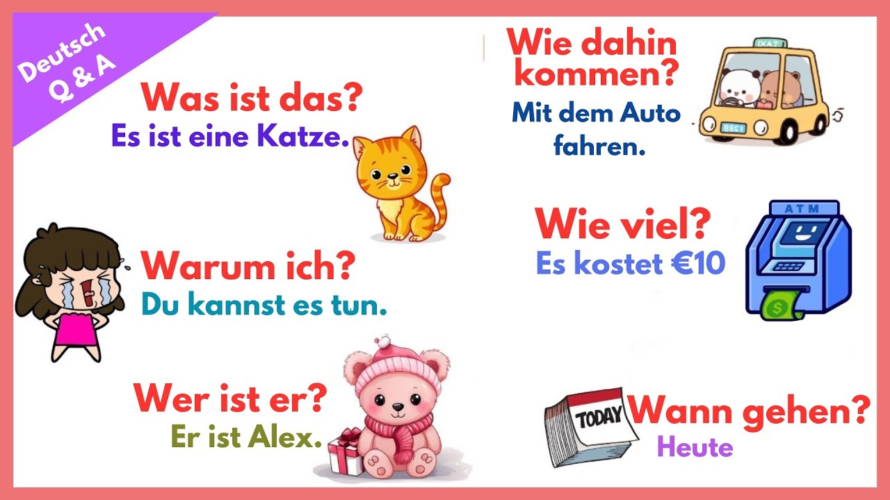 Daily Questions and Answers in German | German Speaking Practice #learnGerman