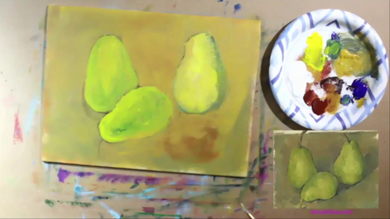 Step by Step Acrylic Painting Class - Cezanne 