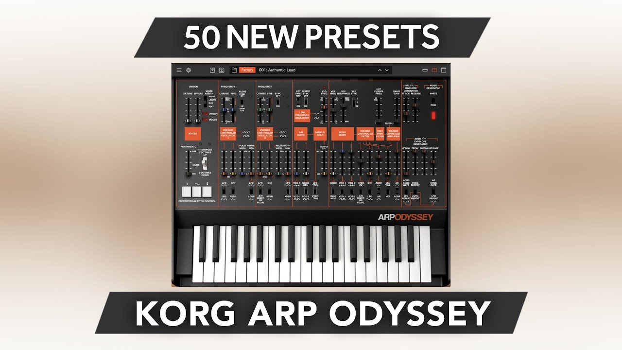 AYR001 - Hard-Tech Dimension - Korg Arp ODYSSEY ( 50 presets ) - Video Preview 1