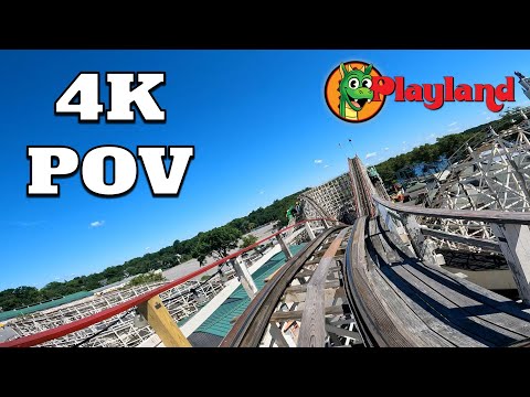 Front row point of view footage of Dragon Coaster
