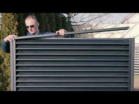 фото забор жалюзи виола 0