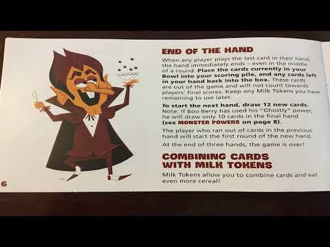 Rule Book Review: Monster Crunch: The Breakfast Battle Game