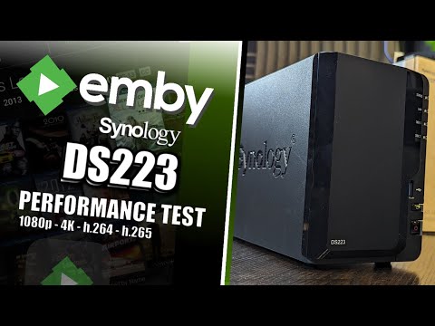 Synology DS223 NAS Emby Media Server Tests