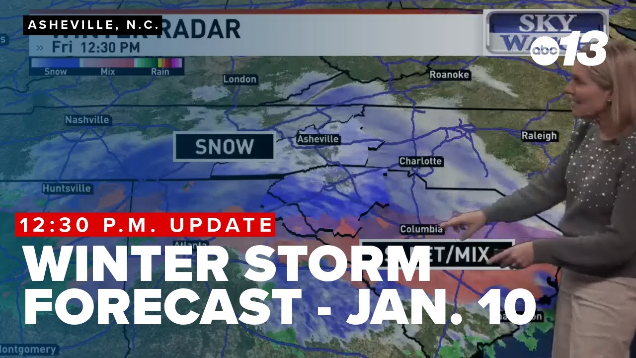 News 13 Winter Storm Forecast - Jan. 10 at 12:30 p.m.