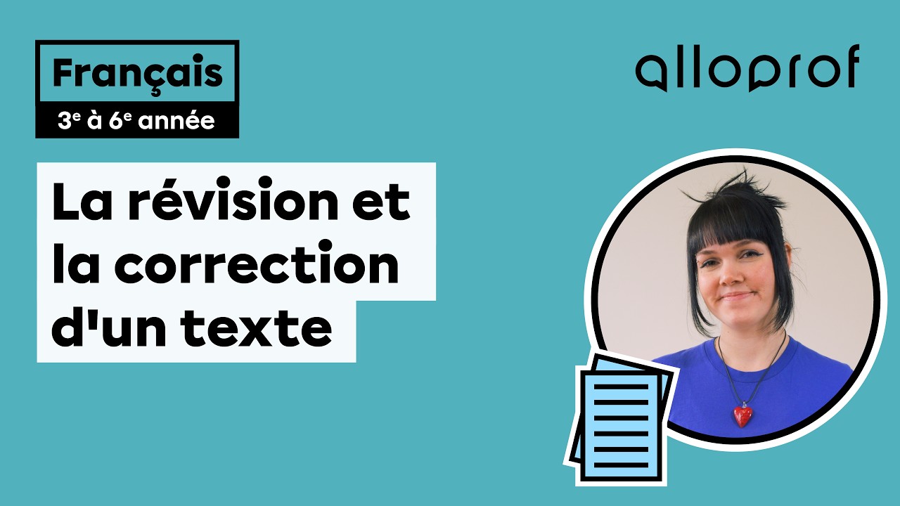La révision et la correction d'un texte | Français | Primaire