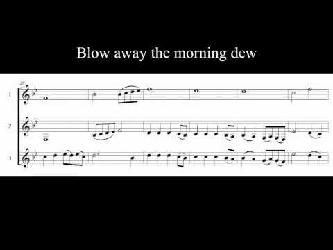 Easy Clarinet trios Blow away the morning dew.wmv