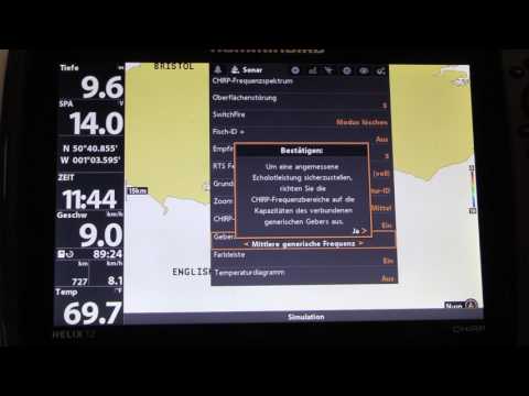 Humminbird HELIX menue part 2