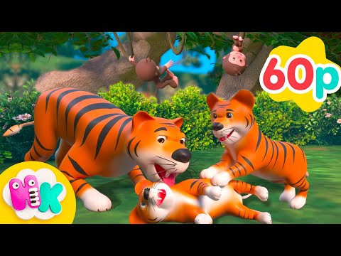 A Dzsungel Állatai 🦁🐒 Állatok Kicsiknek | Gyerekdalok | HeyKids Magyarul