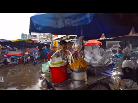 Flattened Fish Meat 0.62 $ - Cheap Street Food At Chhbar Ampov