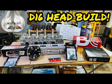 PORTED HEAD BUILD FOR OUR TURBO D SERIES! HOW-TO ASSEMBLE ROCKER SHAFT + HEAD! #honda #dseries