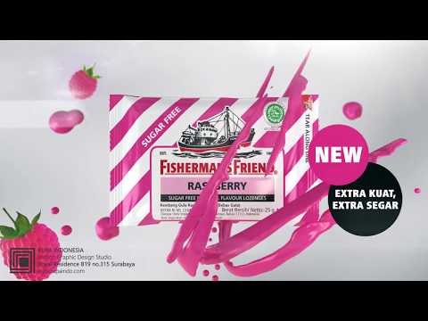 Fisherman's Friend Raspberry Effect 3d Animation Ad