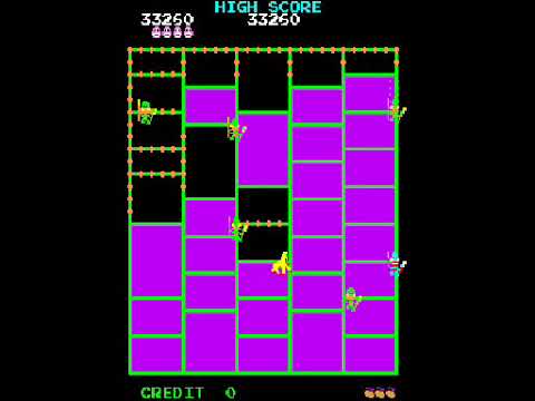 Amidar alternate arcade gameplay screenshot