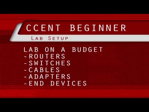 CCENT Beginner Video #1 --Lab Setup--