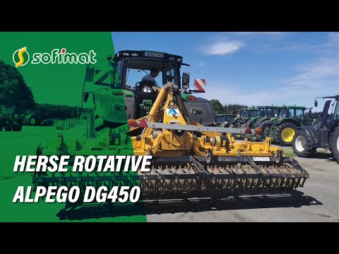 Vidéo occasion herse rotative Alpego  - n°95158