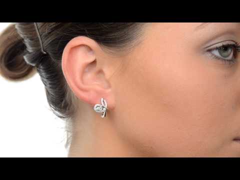 H4553 - Stunning 0.21ct Diamond and 9K White Gold Earrings