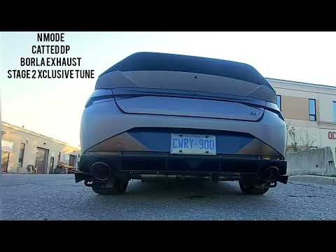 ***2022 HYUNDAI ELANTRA N STOCK EXHAUST VS BORLA EXHAUST*** N MODE