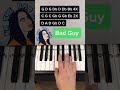 BAD GUY BILLIE ELISH PIANO TUTORIAL
