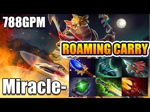 Roaming Carry New Role Bounty Hunter ► Miracle- Dota 2 7.01