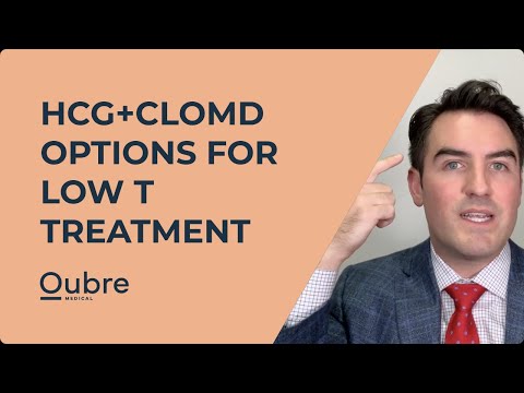 HCG plus Clomid as Options for Low T treatment