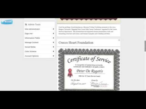 Digio Career Portfolios: Add, Edit, and Sort Information Fields