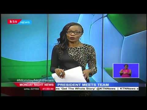 President Uhuru Kenyatta meets winners of the Paris Marathon