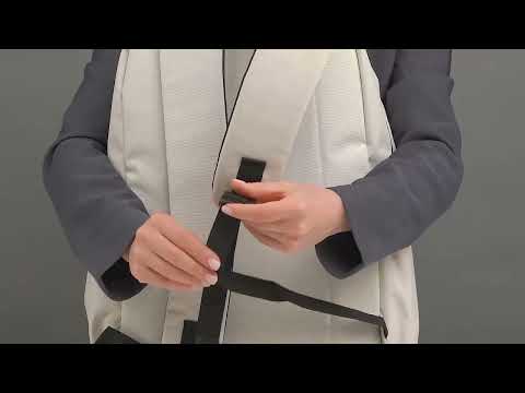 Рюкзак подростковый, 44х28х17 см, 2 отделения, 4 кармана, ручка, нашивка, фактурный ПЭ, отделка искусственной кожей, бежевый