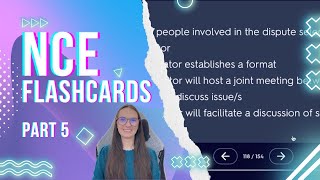 Study Vlog: Quizlet Flashcards of NCE Content Episode 5, National Counselor Exam Review