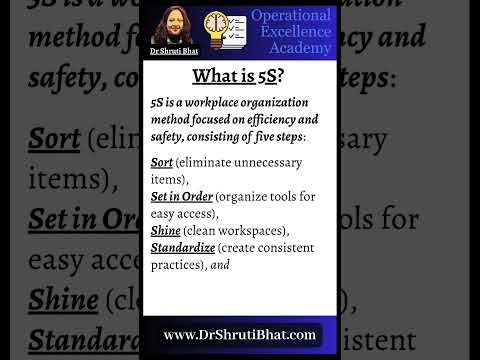 What is 5S? | What is 5S workplace organization?