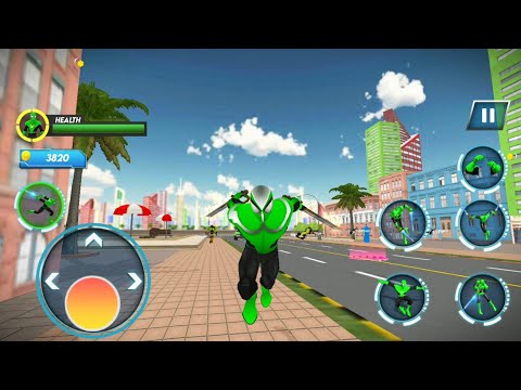 Rope Hero Spider City Missions | Spider Hero Vs City Robot - Android GamePlay