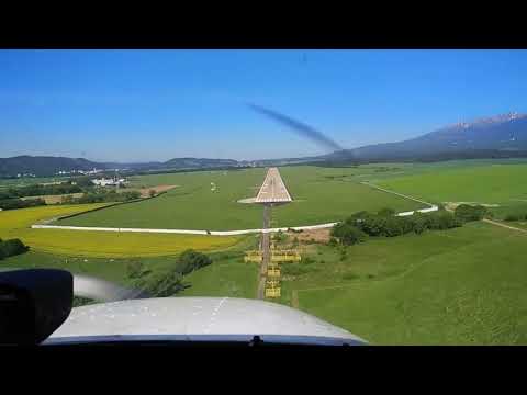 Landing LZTT (Poprad Tatry) Cessna 172 RWY 27