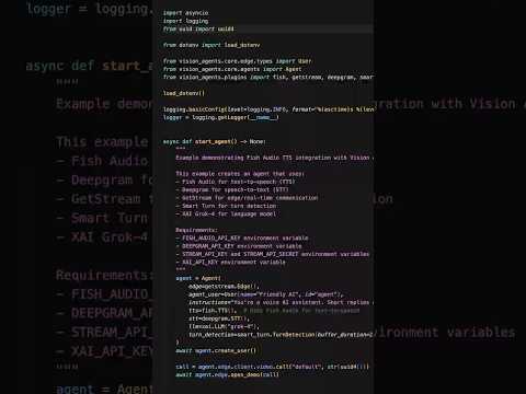Build a Voice AI App: Grok-4, Fish Audio, Deepgram #ai #python #llm #speech thumbnail